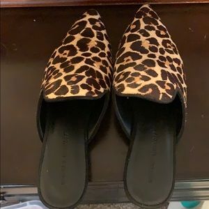 Rebecca Minkoff leopard Mules